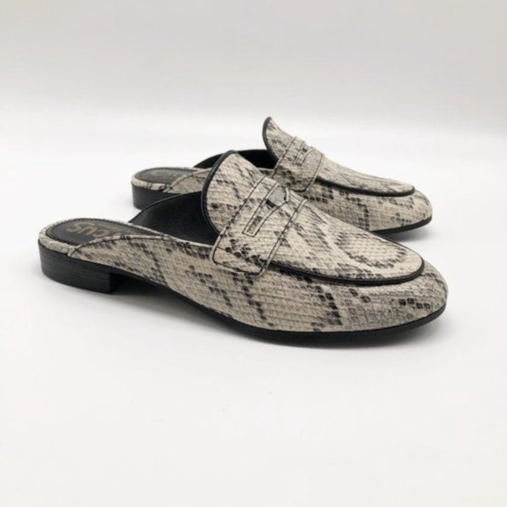 NWOT CIRCUS BY SAM EDELMAN Hal Snake Embossed Mule - Picture 13 of 16
